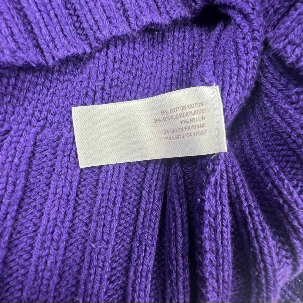 Old Navy - Women’s Small Cowl Neck Sweater - Purple - Picture 7 of 9
